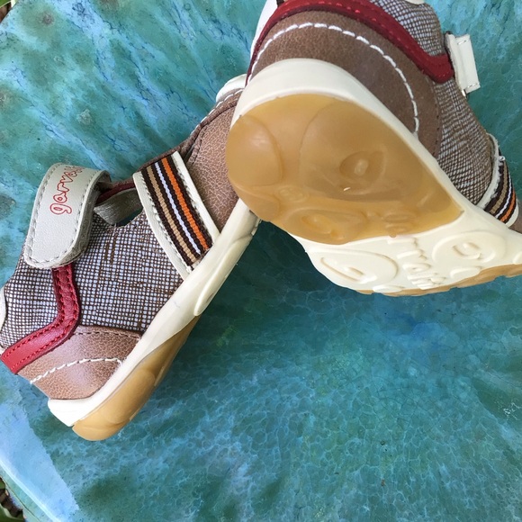 garvalin* (19 Unisex) TODDLER Unisex Leather-plaid quality Shoes, Imported Spain - Picture 4 of 5